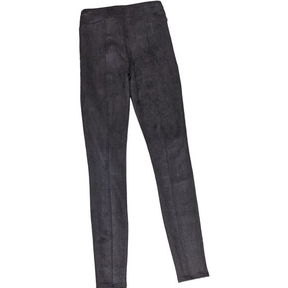 SPANX Faux Suede Leggings shapewear chocolate brown pull on XS - Picture 9 of 9